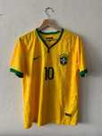Brazil 2014 Home Football Shirt Nike Jersey Size M #10 NEYMAR