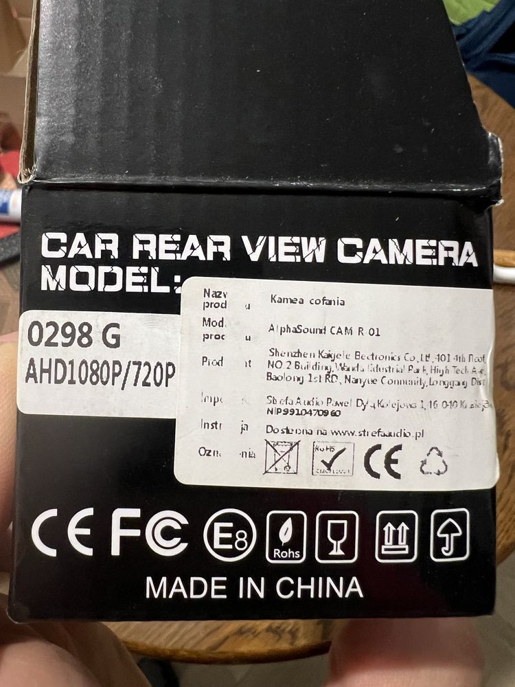 Kamera cofania AHD