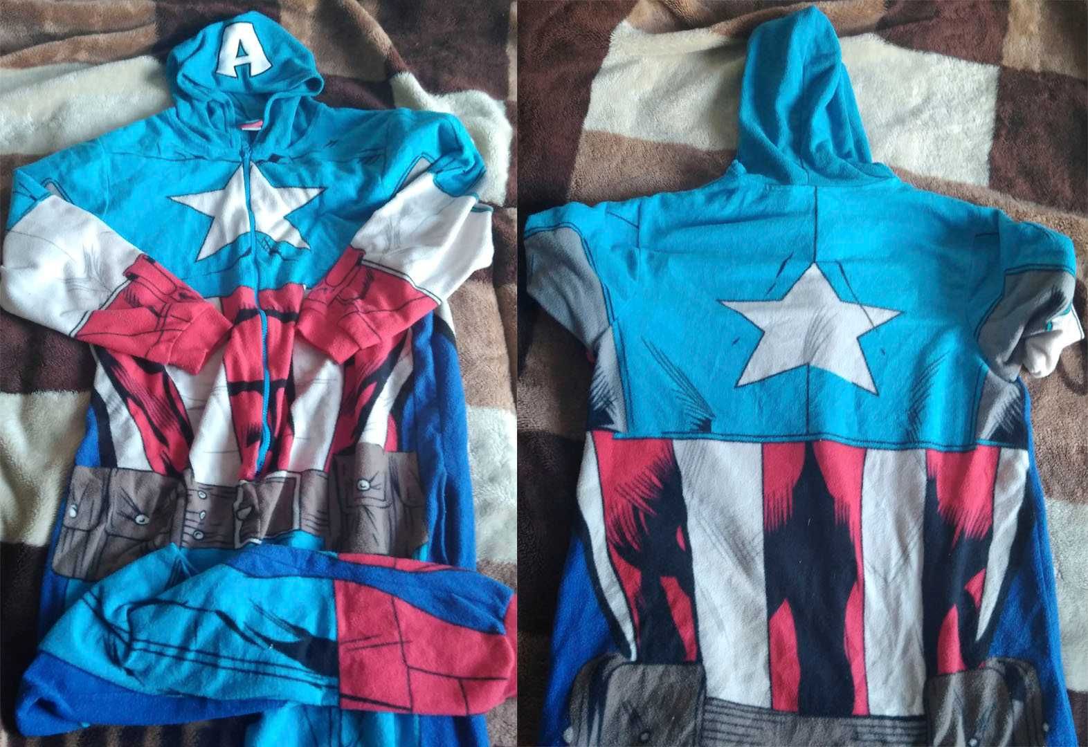 Пижама взрослая Marvel "Капитан Америка", футболка Slytherin,  DC