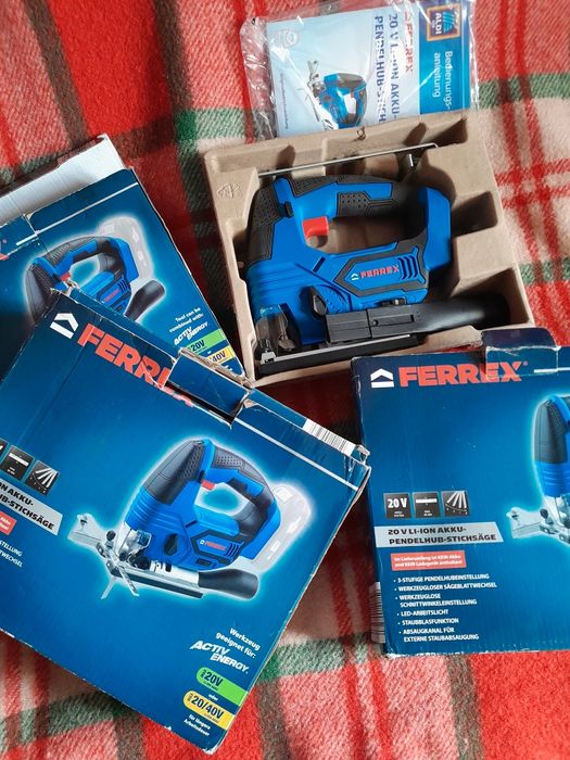 Шуруповерты Ferrex 20v,лобзики аккумуляторный Ferrex 20v.аккумуляторы,