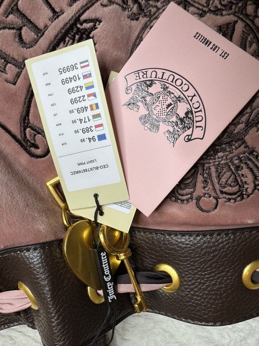 Torebka juicy oryginalna markowa różowa luksusowa