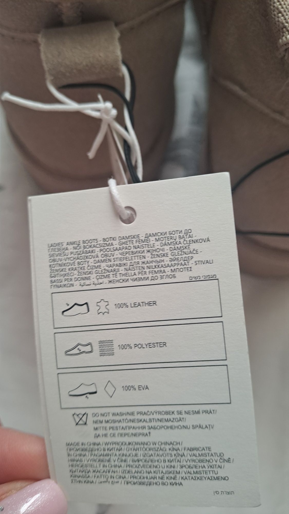 Damskie śniegowce skóra naturalna 39