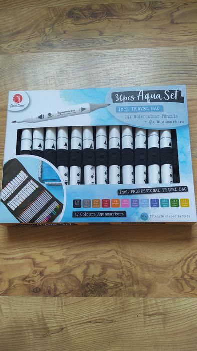 Kredki + markery na bazie wody