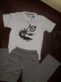 Piżama lub dres NOWY z rowerem rozmiar 146