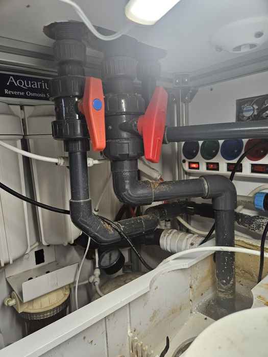 Zestaw w zabudowie - akwarium morskie 250l 100x50x50