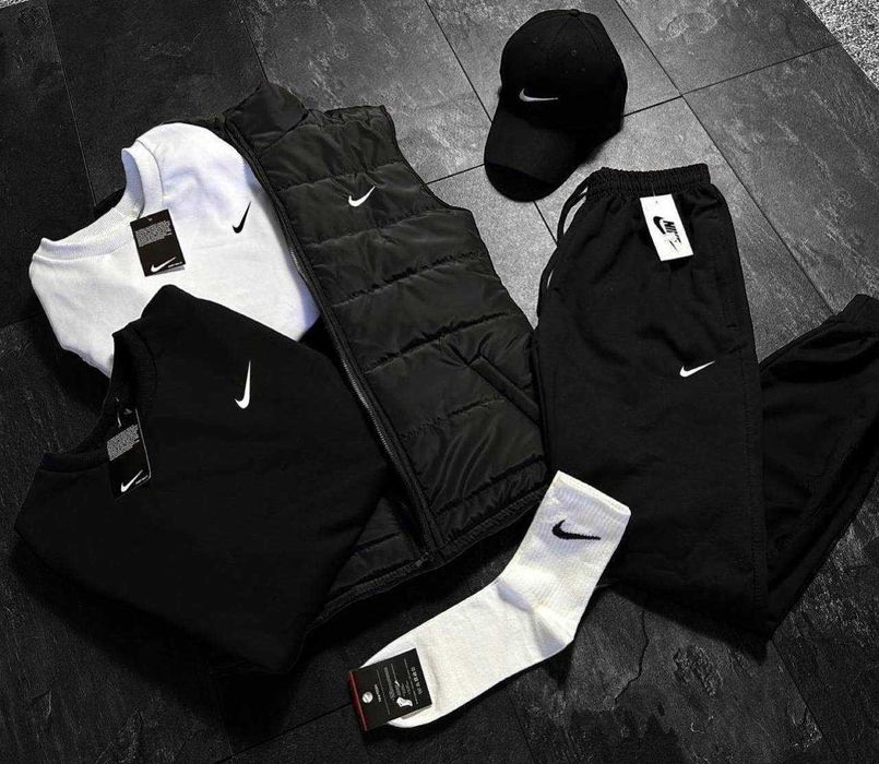 Комплект NIKE (Олімпійка+Штани+Жилетка+Кепка+Футболка)