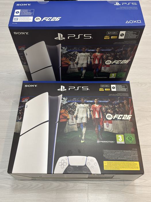 Bundle Ps5 Slim Digital 825Gb + Fc 26 - Paga em até 12X