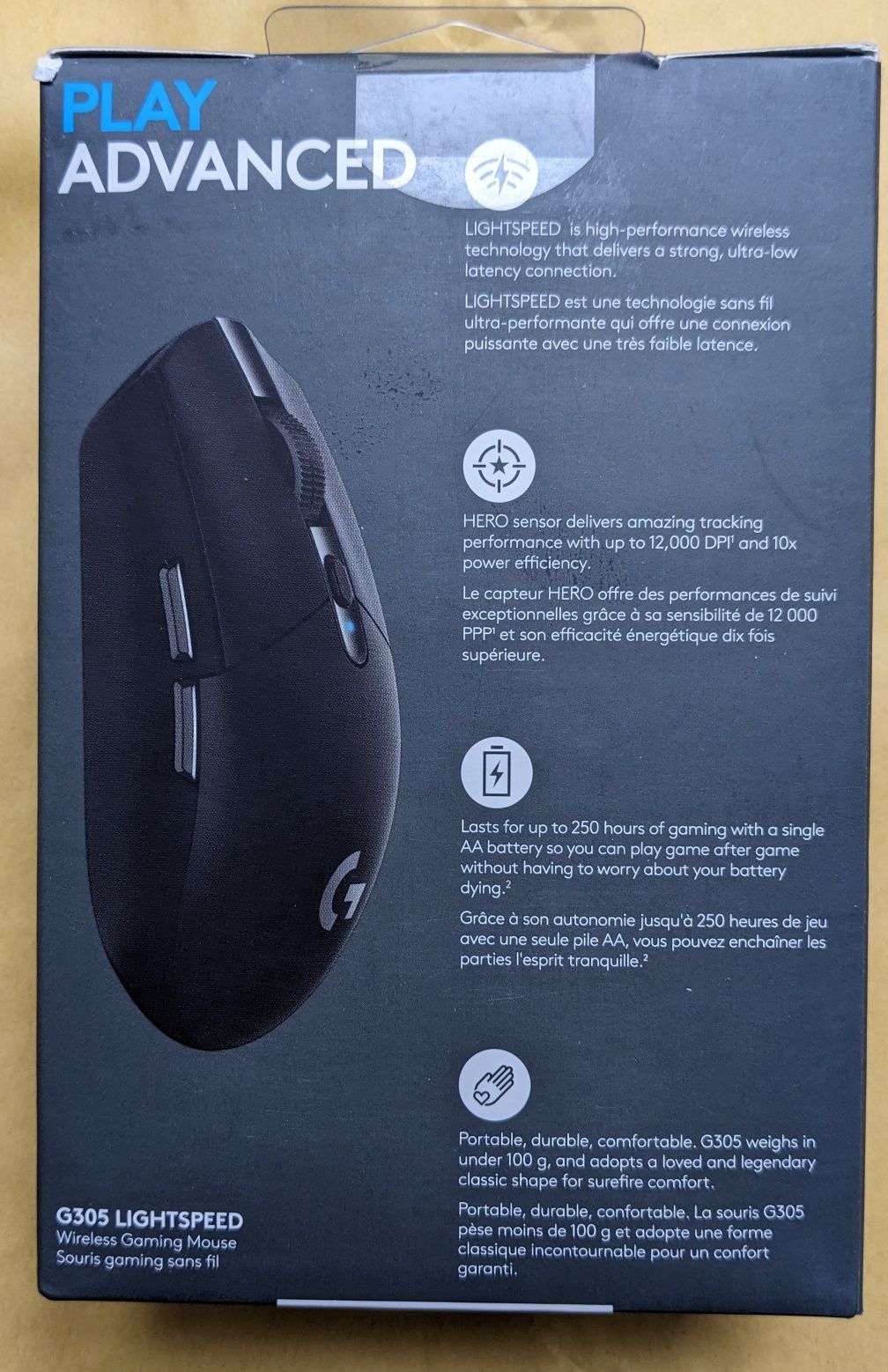 Мышь Logitech G305 Lightspeed Black Новая