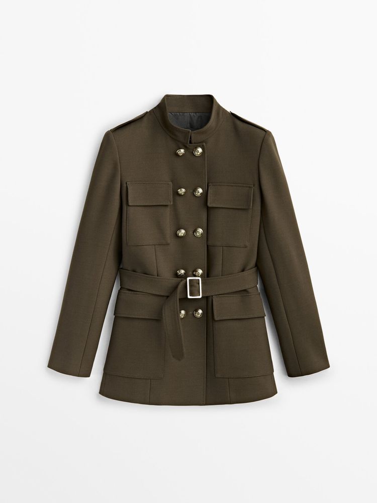 Жакет Massimo Dutti з паском, новий