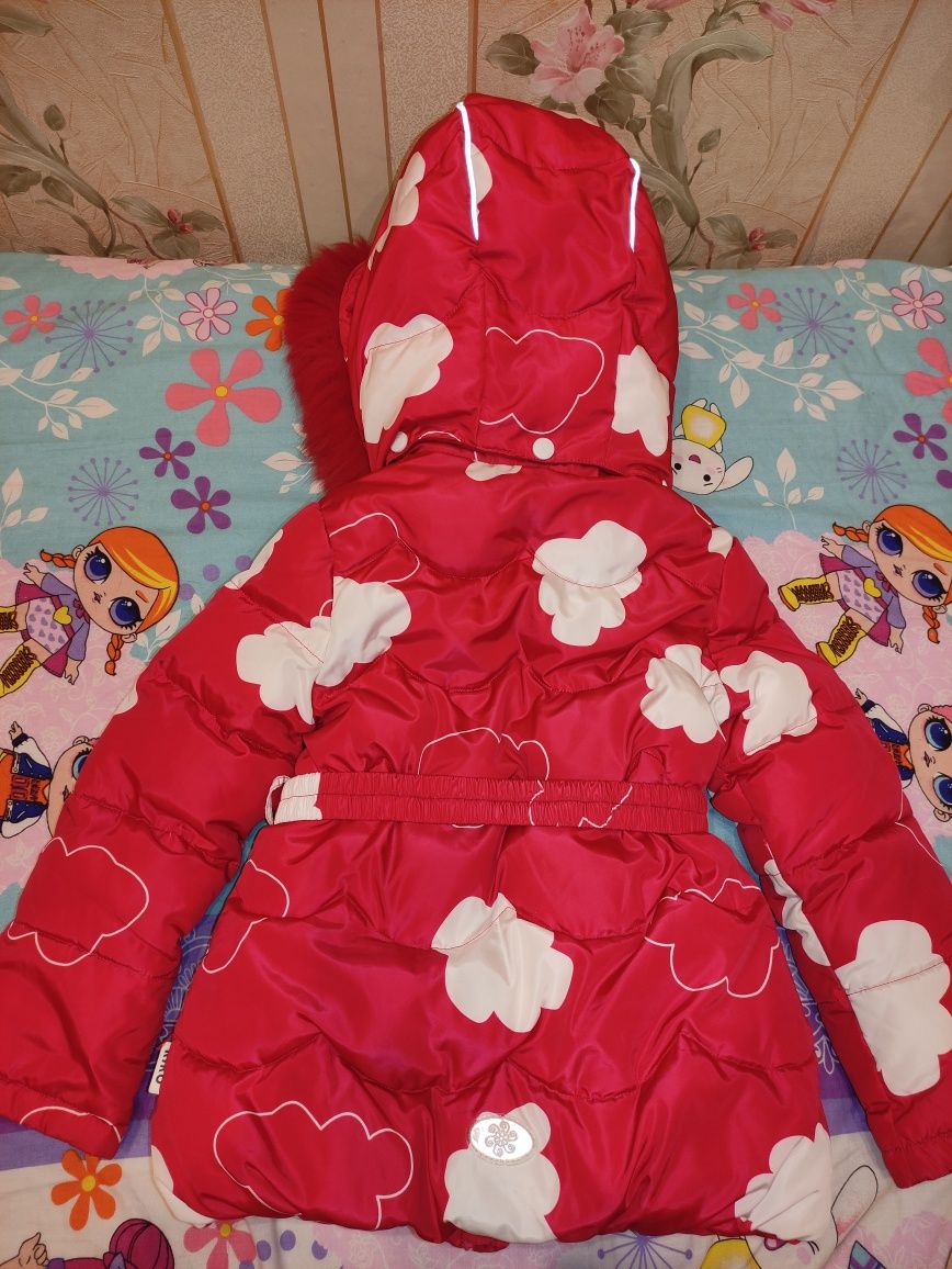 Зимняя куртка комбинезон полукомбинезон Kiko 3-5 лет