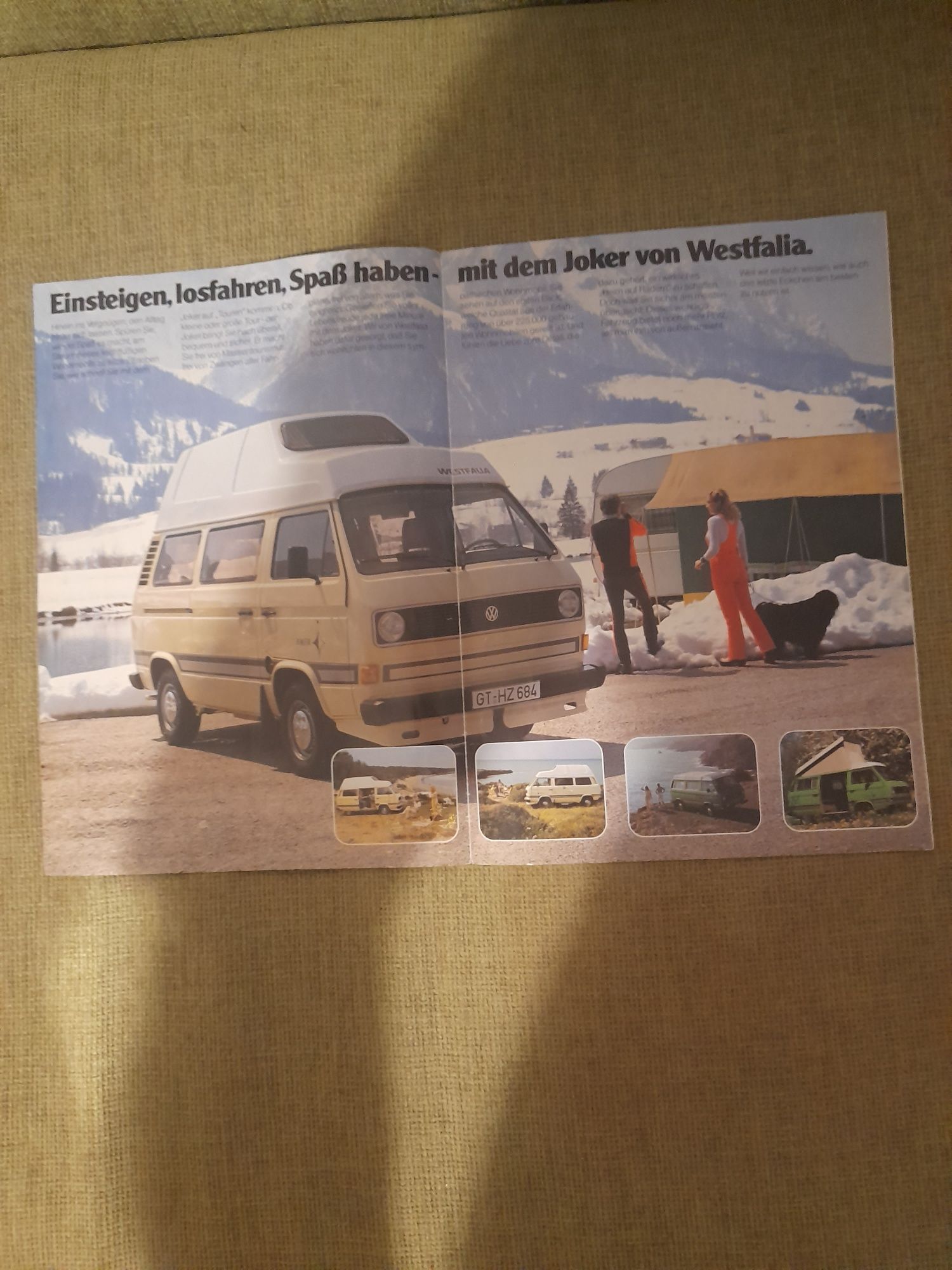 Prospekt Volkswagen transporter t2 westfalia katalog  Joker