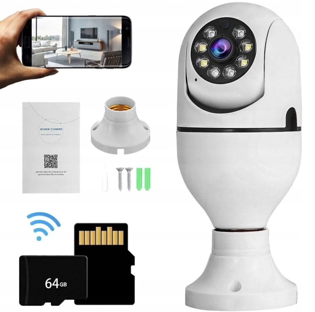 Kamera zewnętrzna obrotowa FULL HD 1080p Wi-Fi ZOOM SD detekcja ruchu