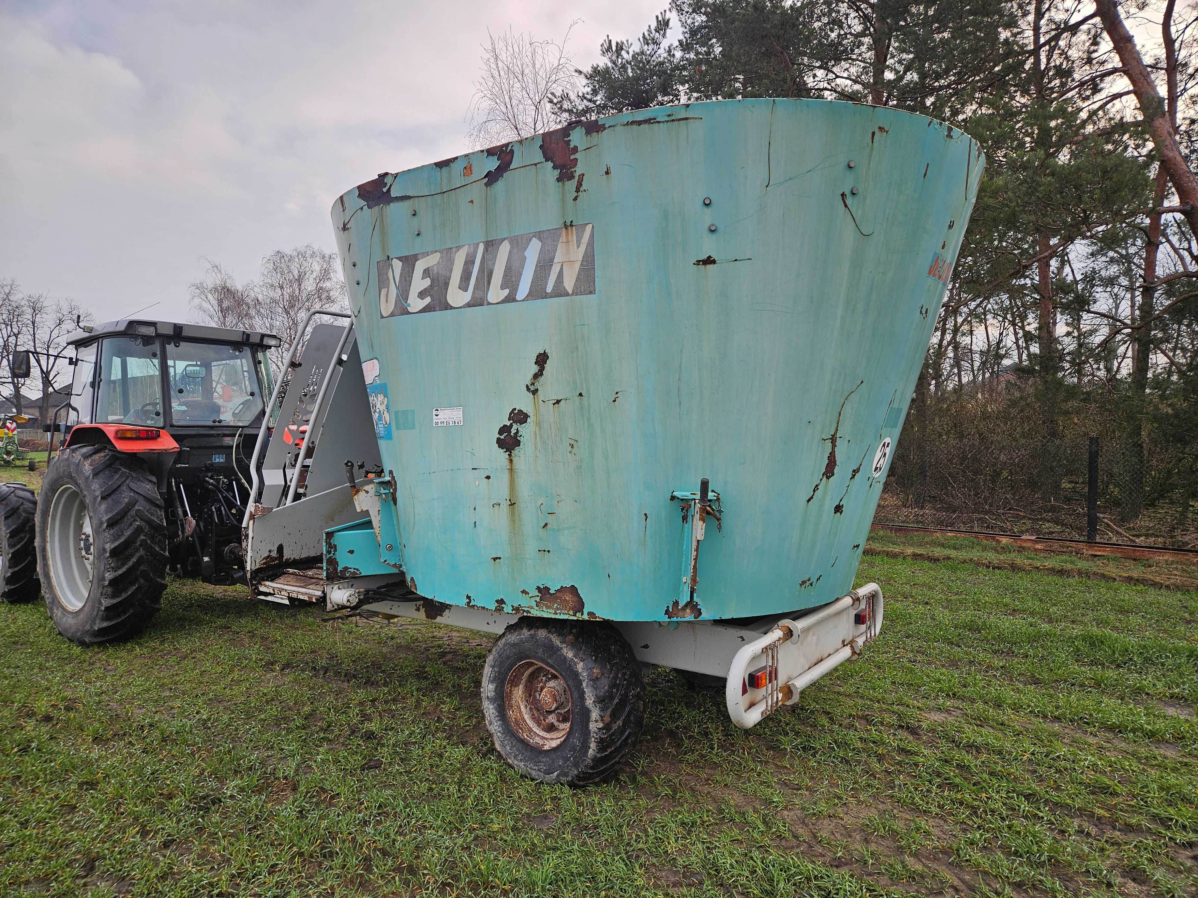 Paszowóz Jeulin Activa 14m3 taśma 2 strony waga