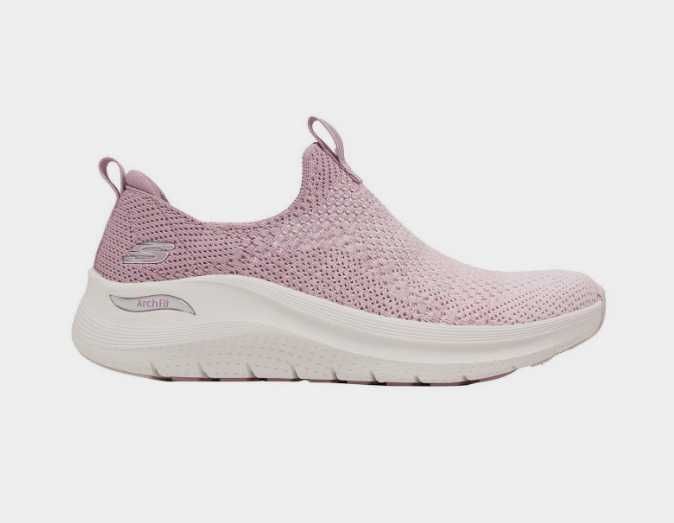 Оригінальні жіночі сліпони skechers / сліпони рожевого кольору