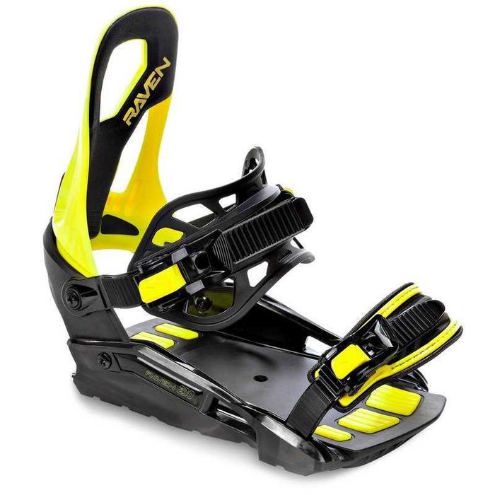 Wiązania snowboardowe Raven s230 (black/lime), roz. S/M (37-41)