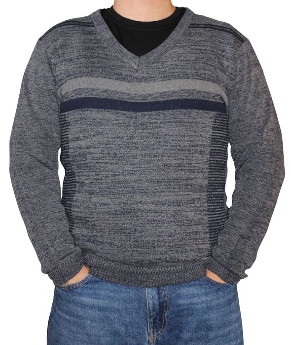 Męski SWETER W SEREK. nowa kolekcja 2026 rozmiary od L do 3XL