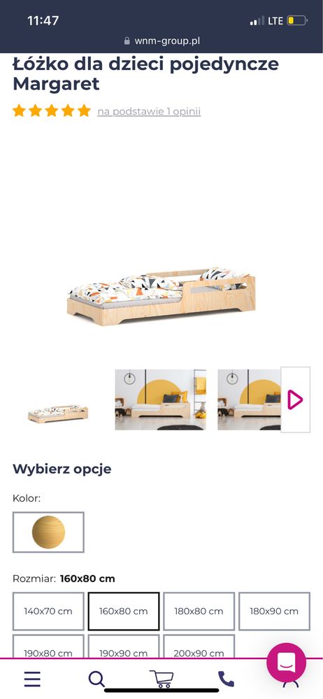 Lożko dzieciece z materacem