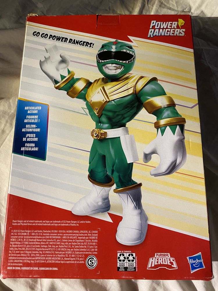 Power Rangers Zielony - Figurka  25cm Nowy Orinalnie zapakowany