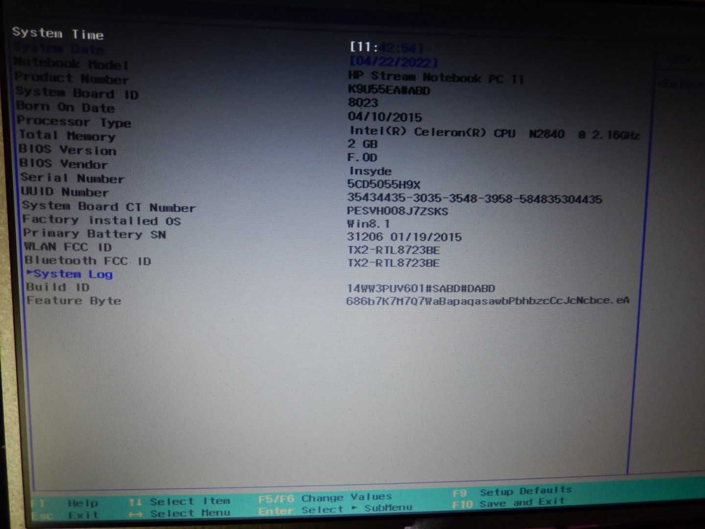 Płyta główna HP Stream 11