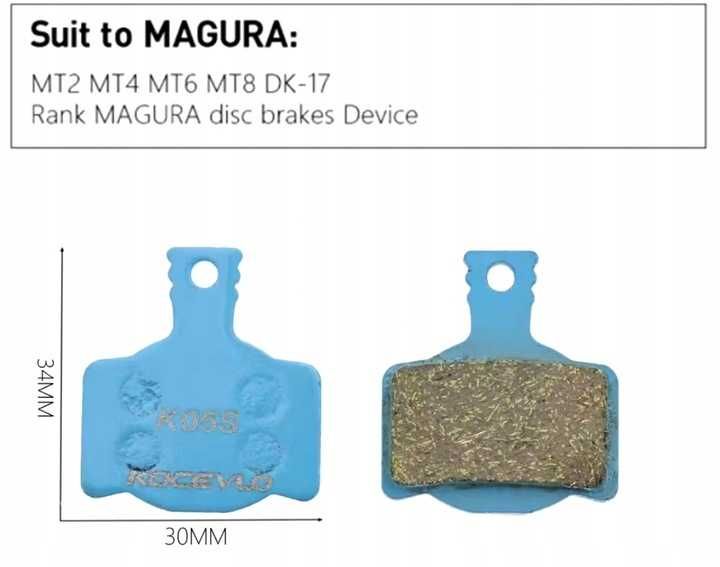 Klocki okładziny hamulcowe metaliczne Magura MT2 MT4 MT6 MT8 do Magury