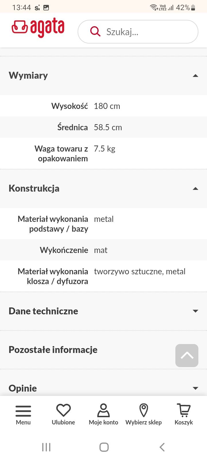 Lampa podłogowa led pierścieniowa