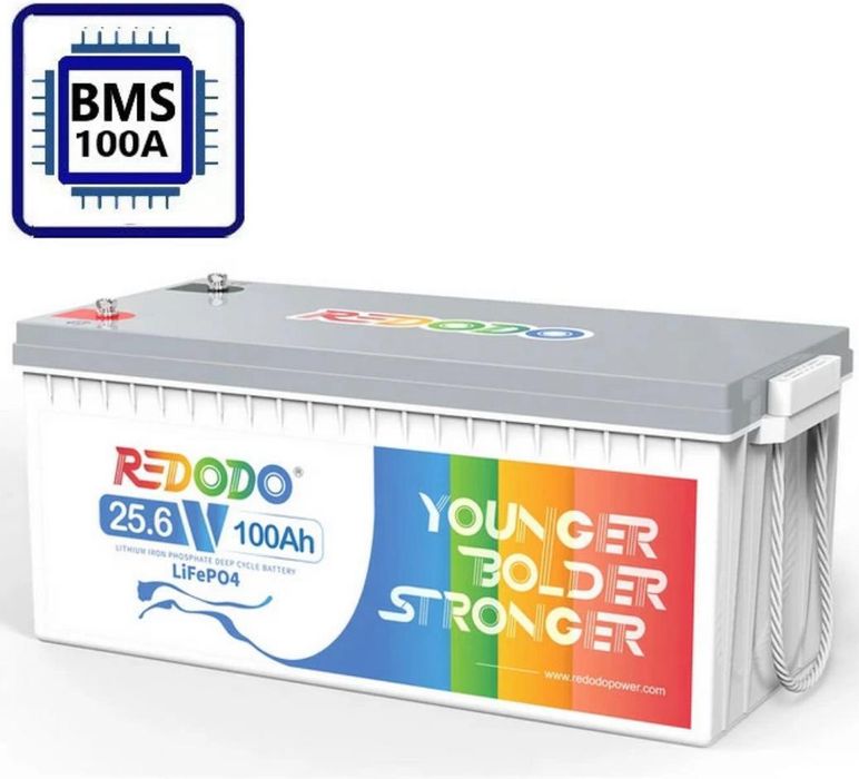 Акумулятор Redodo 24V 100Ah (LiFePo4, BMS 100A)