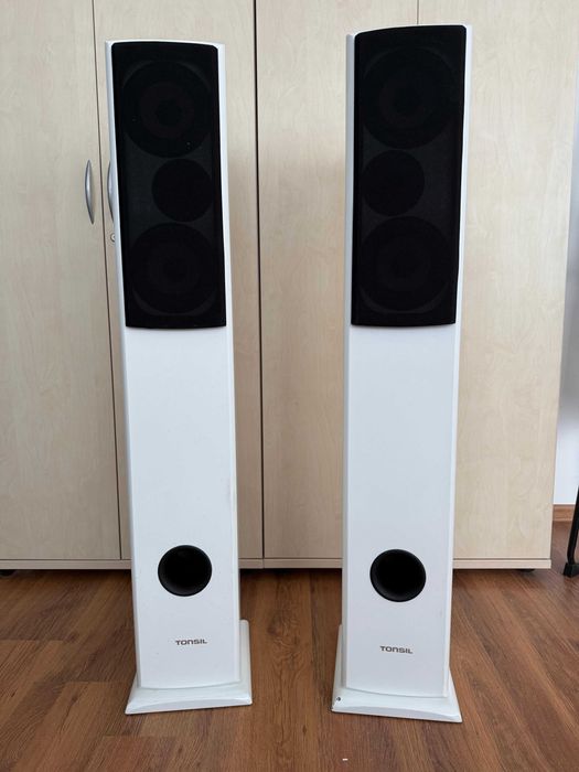 Głośniki Kolumny podłogowe TONSIL Siesta zestaw (para) Biały Piano