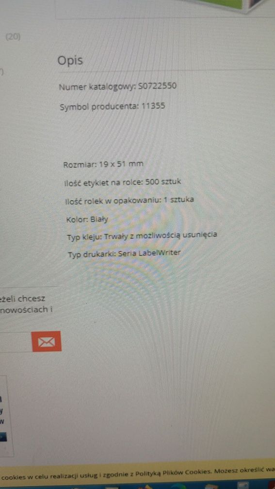 Dymo etykiety różnego przeznaczenia
