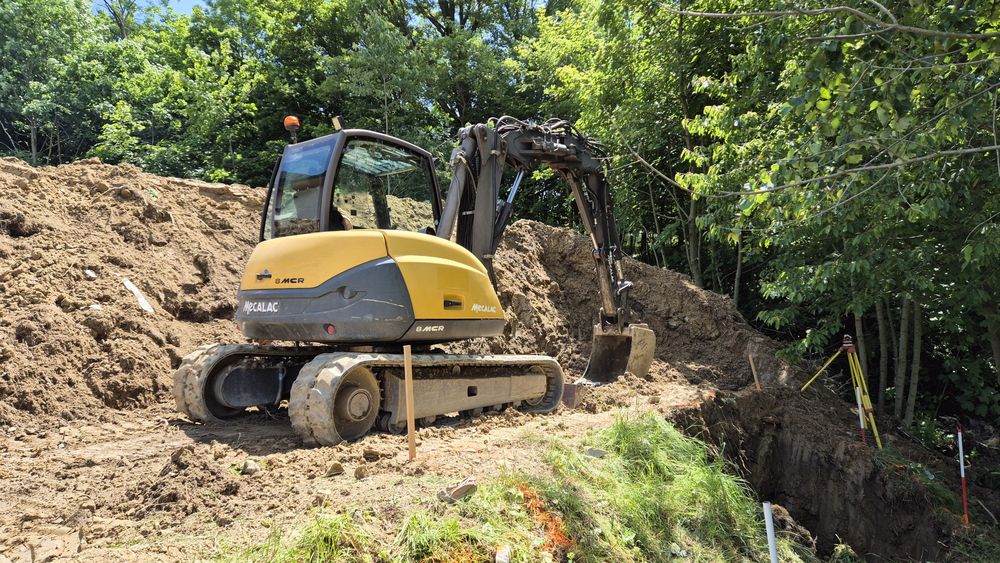Mecalac 8 mcr, koparka gąsienicowa 8 ton