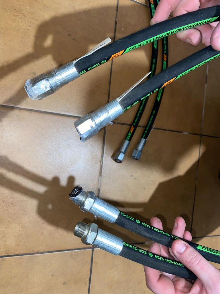 Przewody hydrauliczne Hydroscand kappalex 2 k 3/8 cała, 1/2 cala nowe