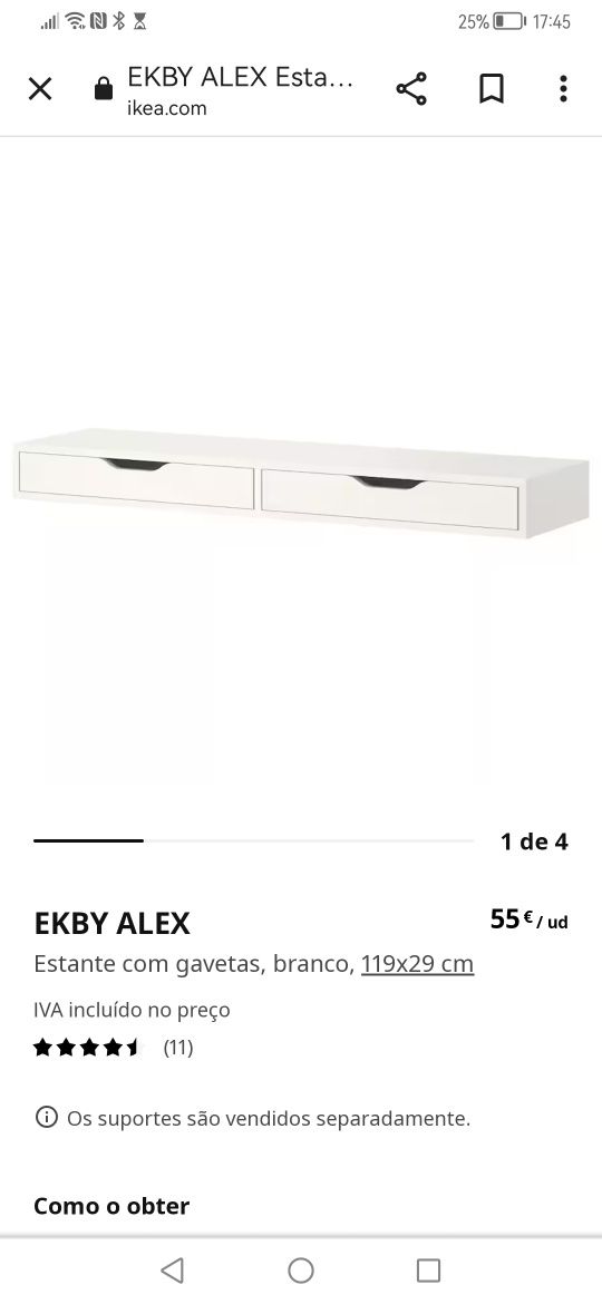 Prateleira EKBY ALEX ikea