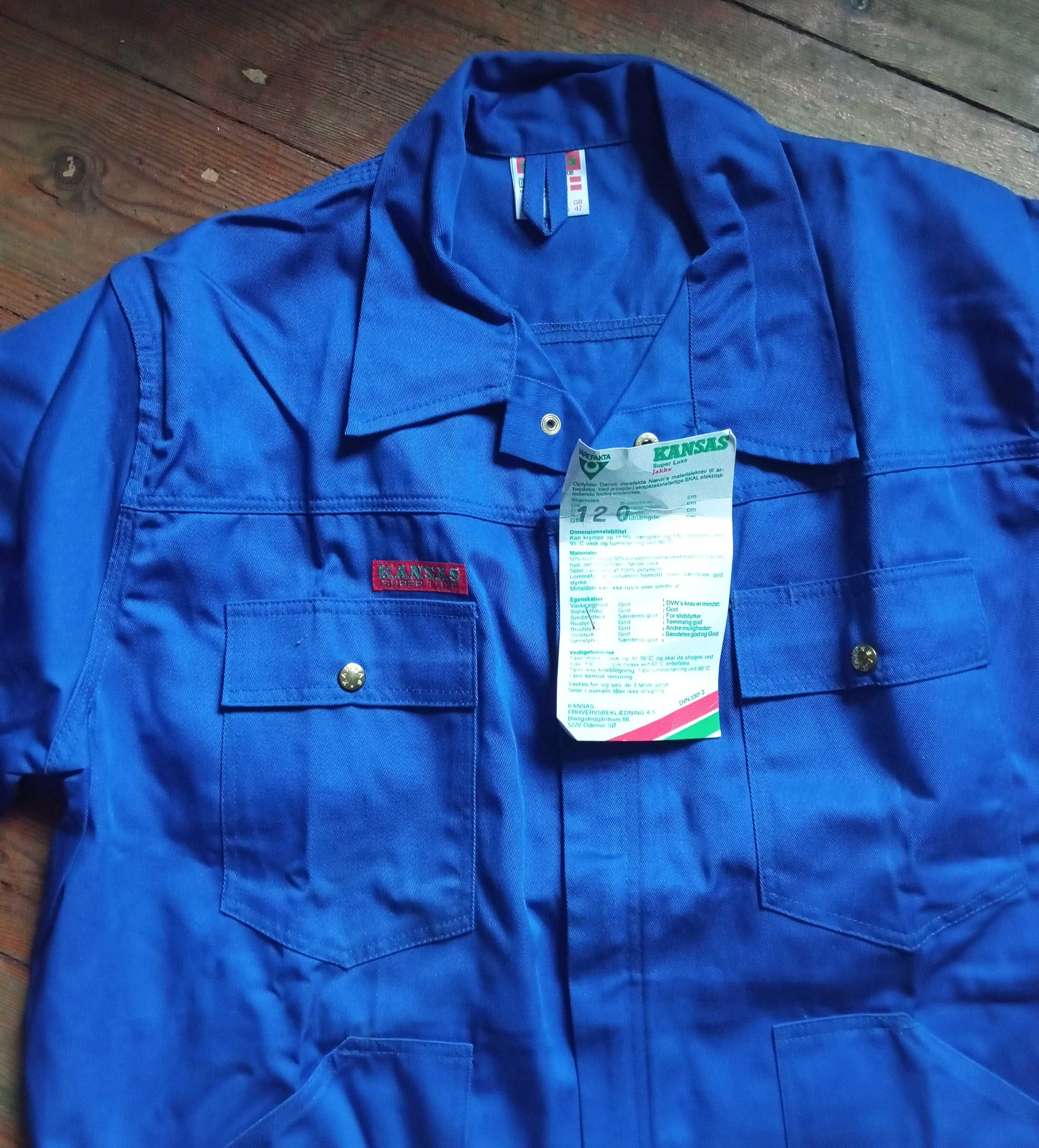 Kansas Super Lux męska bluza robocza, nowa, bawełna/poliester, roz. XL