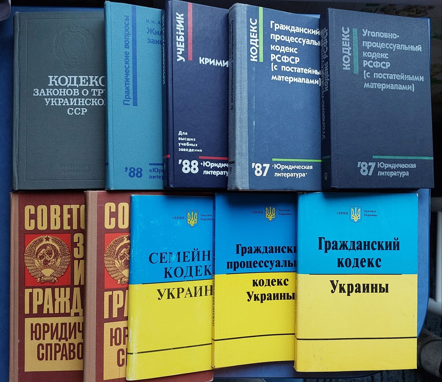 Книги Кодексы Украины и СССР