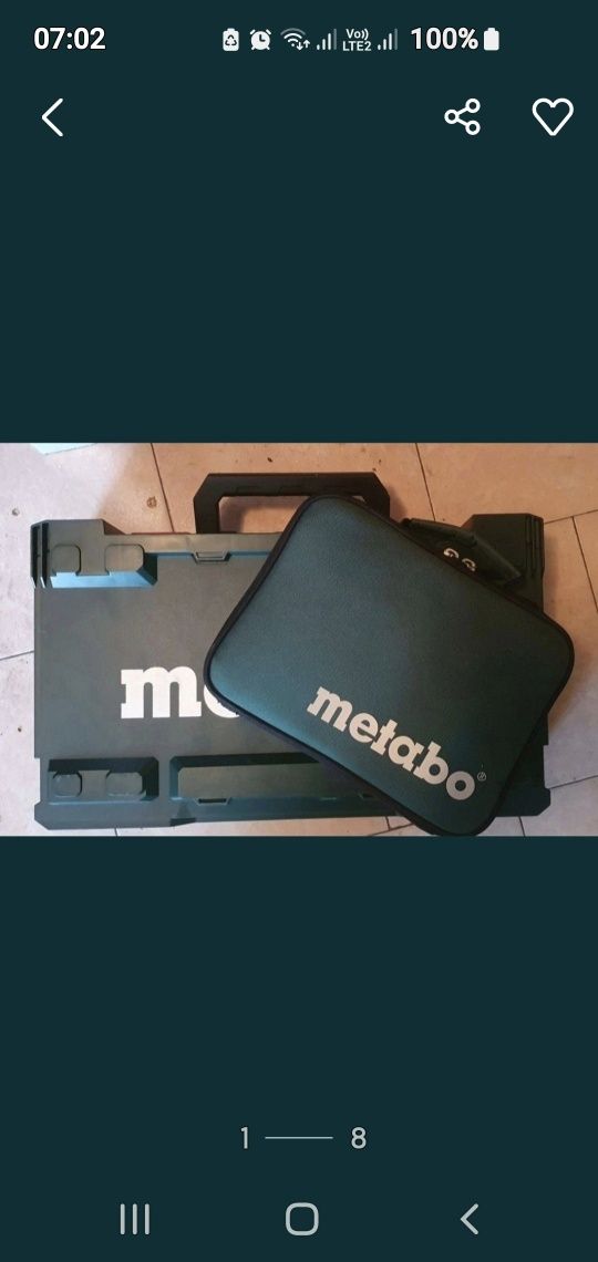 METABO solidna wytrzymala walizka torba  na wkretarke i nie tylko