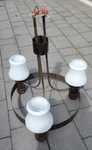 Lampa sufitowa wisząca żyrandol prl