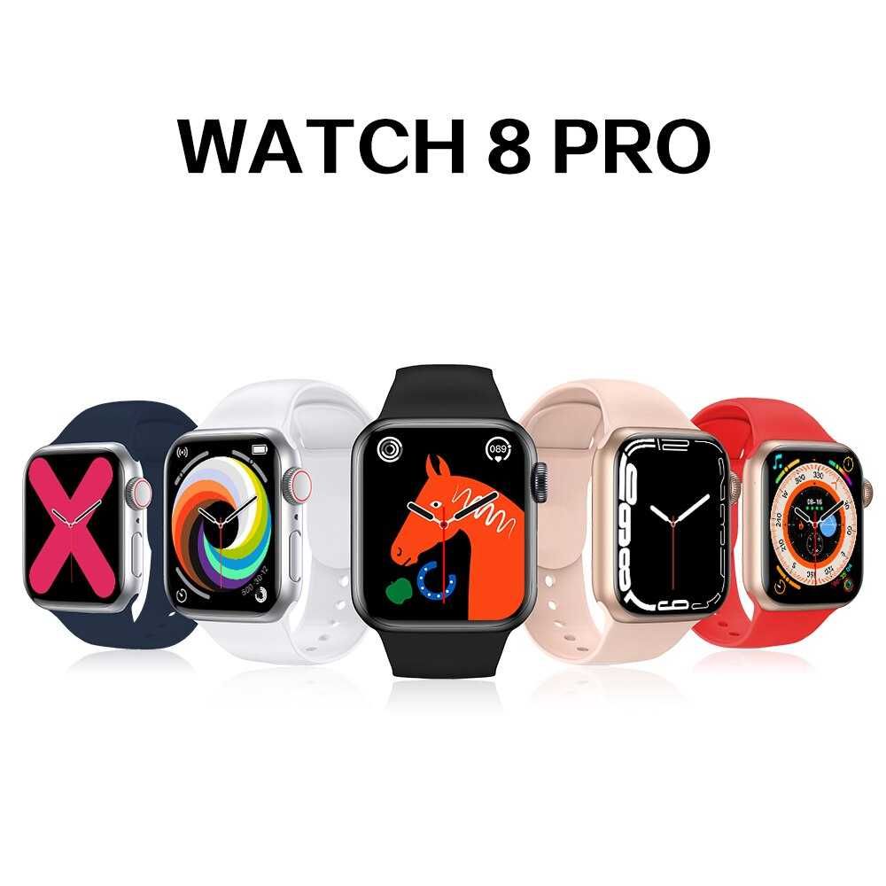 SmartWatch i8 PRO MAX telefon BT, tętno, ciśnienie, O2, menu PL.