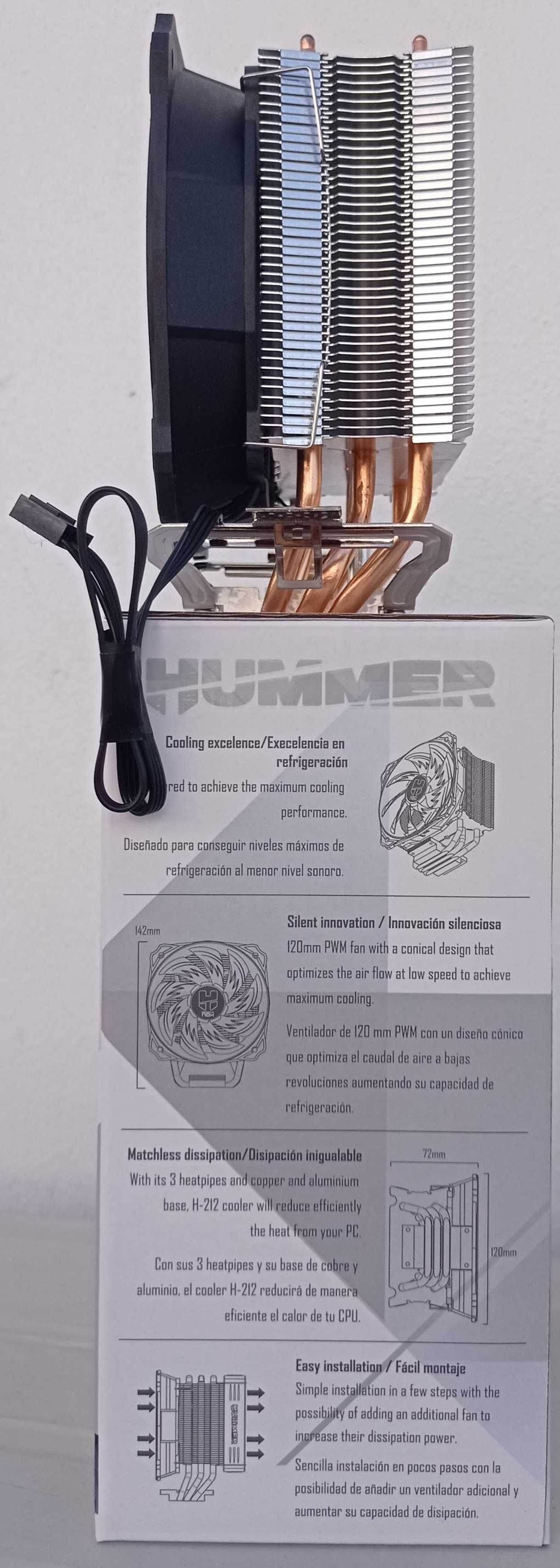 Cooler CPU Nox Hummer H-212 (100 horas de uso)