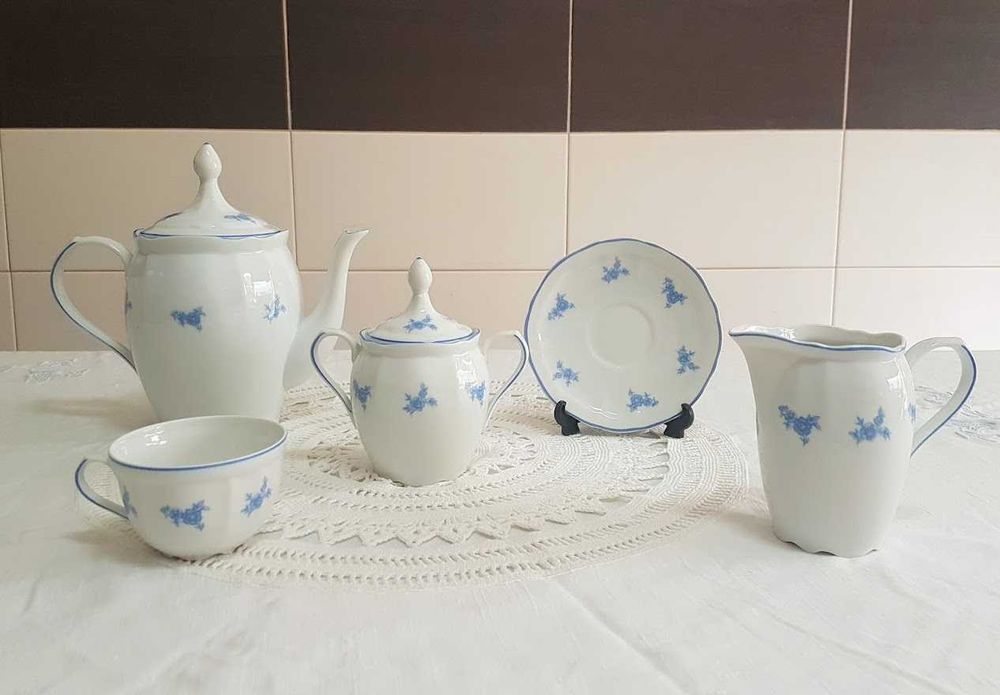 Serviço de chá porcelana 26 peças 12 pax Vista Alegre VA