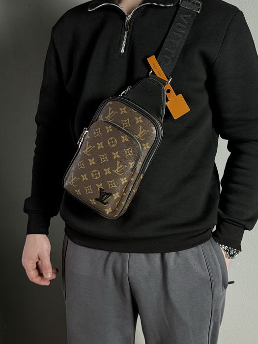 Чоловіча сумка Louis Vuitton мужская сумка слинг барсетка авеню