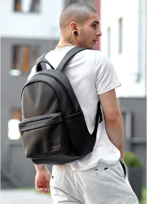 Качественный мужской городской рюкзак ZARD LST. Цвет: черный.