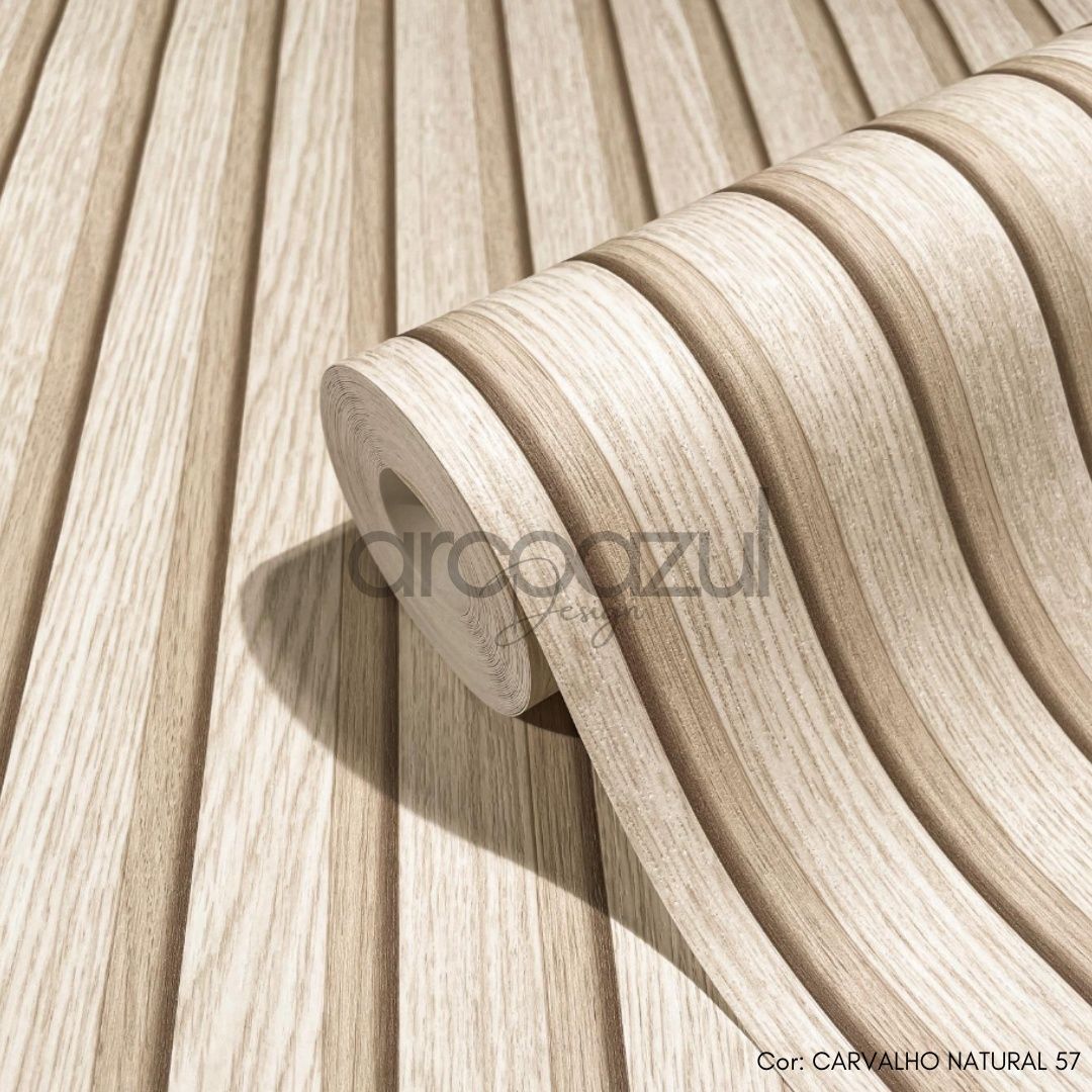 Papel de Parede Ripado Walnut - 6 cores By Arcoazul