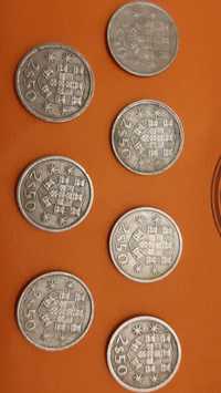 Moedas antigas de 2$50