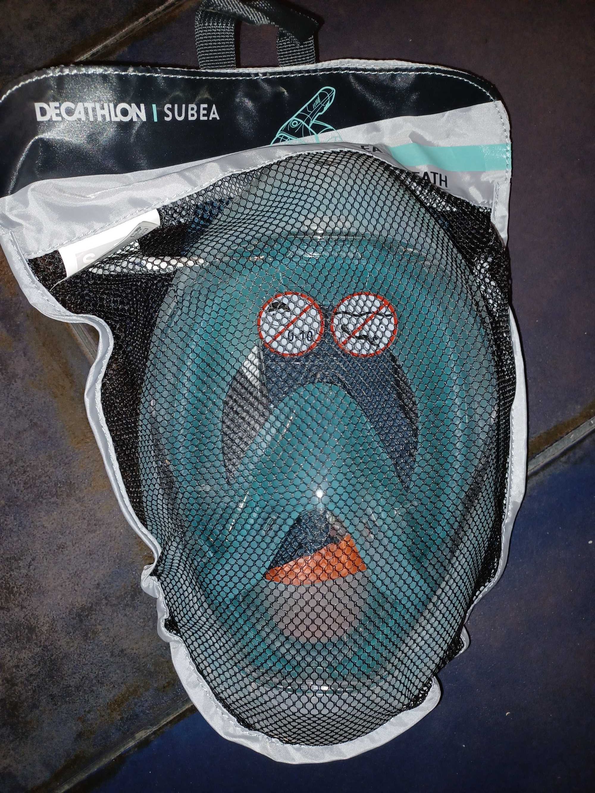 Maska do snorkelingu Subea Easybreath 500 zielona. Rozmiar S - M. Nowa