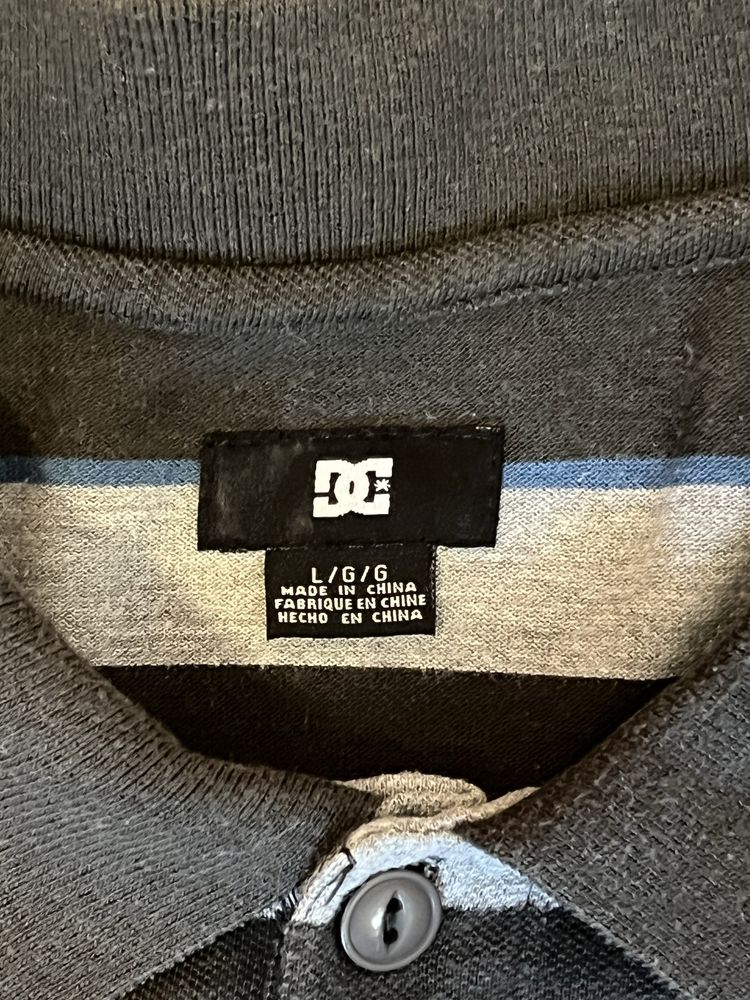 Polo da DC cinzento e preto