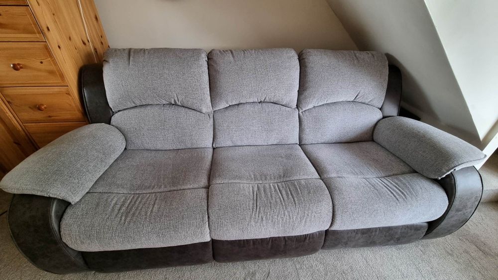 Sofa kanapa z funkcją Relax szara