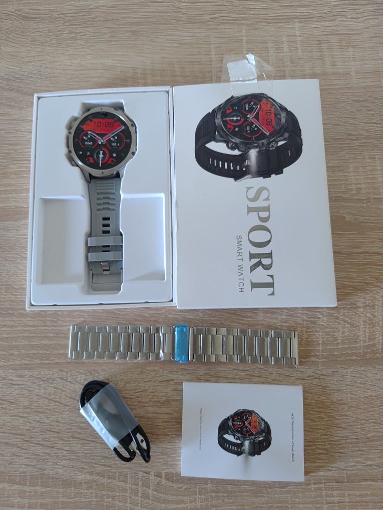 Smartwatch, 1,85" IPS, puls, ciśnienie, bateria 800mAh.