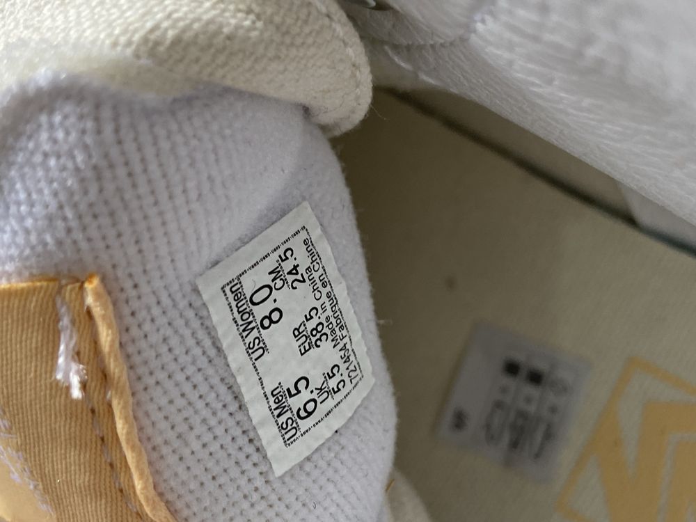 Vans Sk8-hi buty wysokie żółte zielone 38 24,5cm nowe trampki