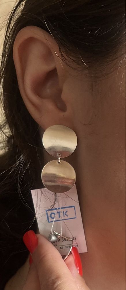 Продам серебряные серьги