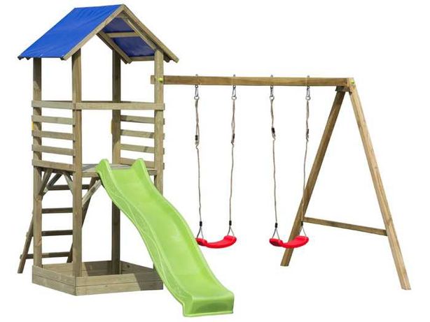 Sebken 11 plac zabaw dla dzieci : huśtawki zjeżdżalnia