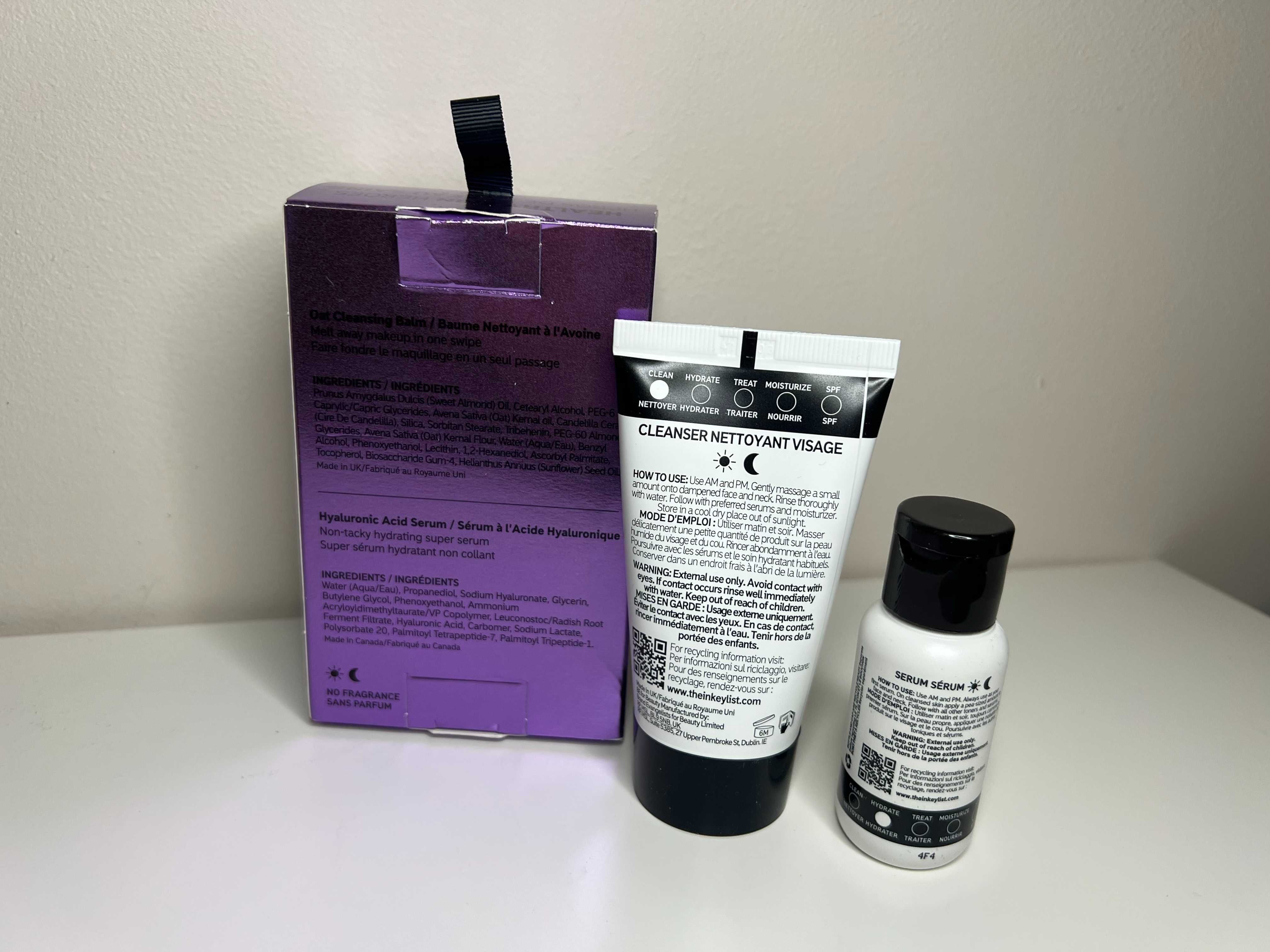 THE INKEY LIST Healthy Skin Zestaw do oczyszczania i nawilżania skóry